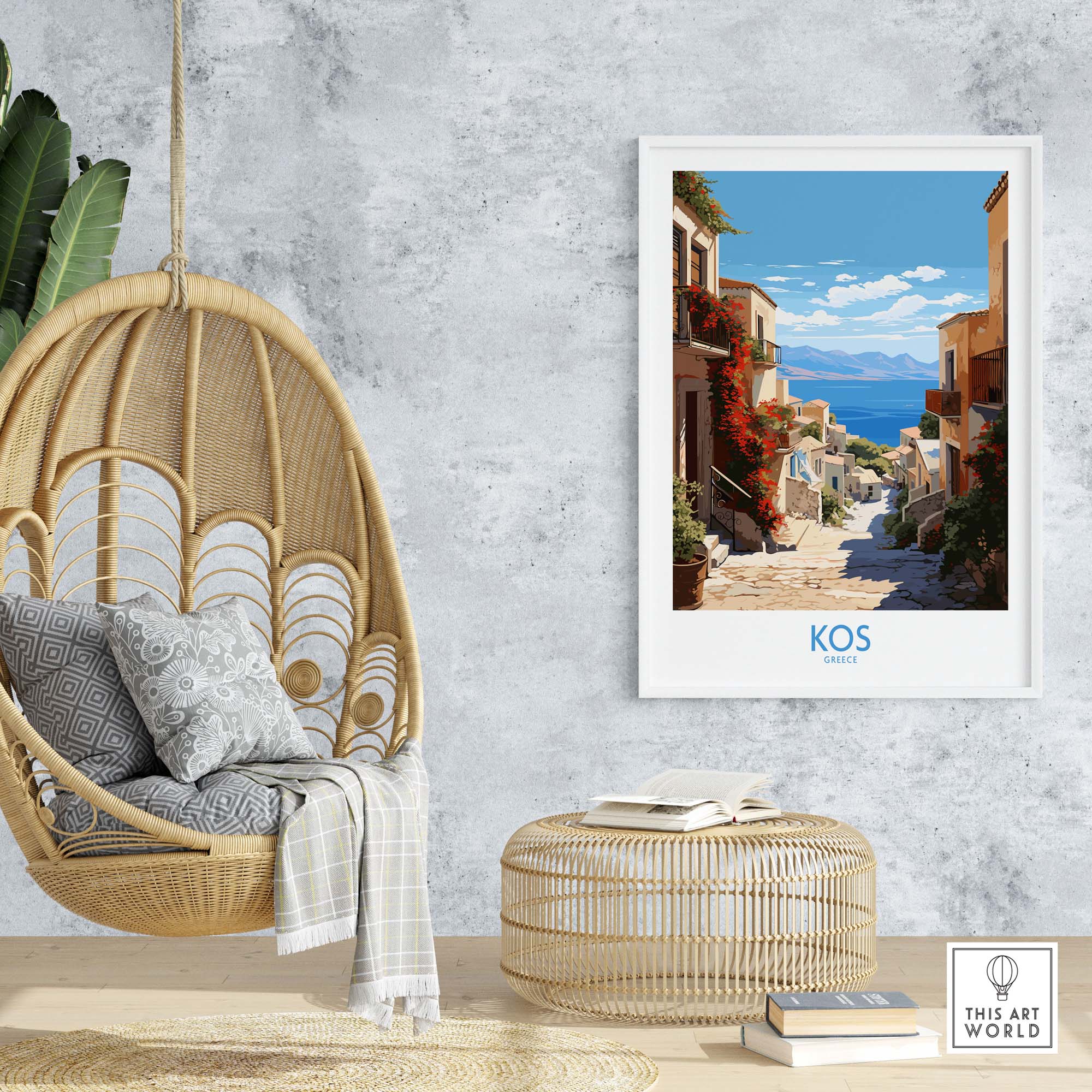 Kos Greece Travel Poster
