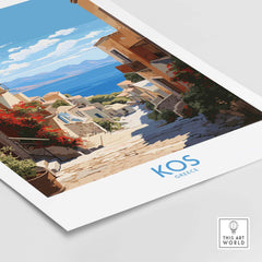 Kos Greece Travel Poster