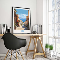 Kos Greece Travel Poster
