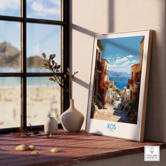 Kos Greece Travel Poster
