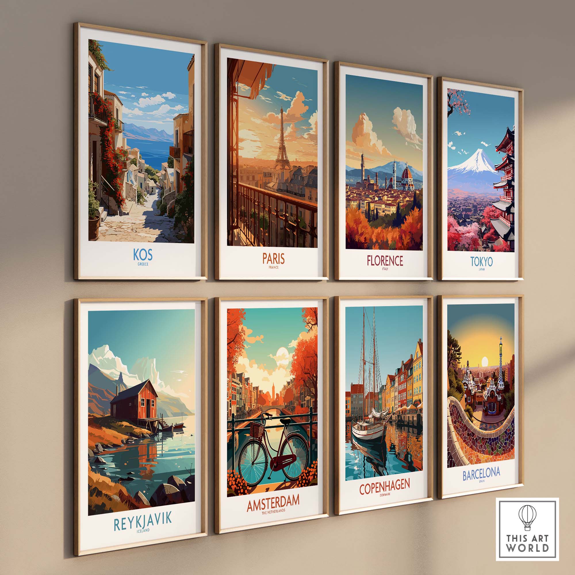 Kos Greece Travel Poster