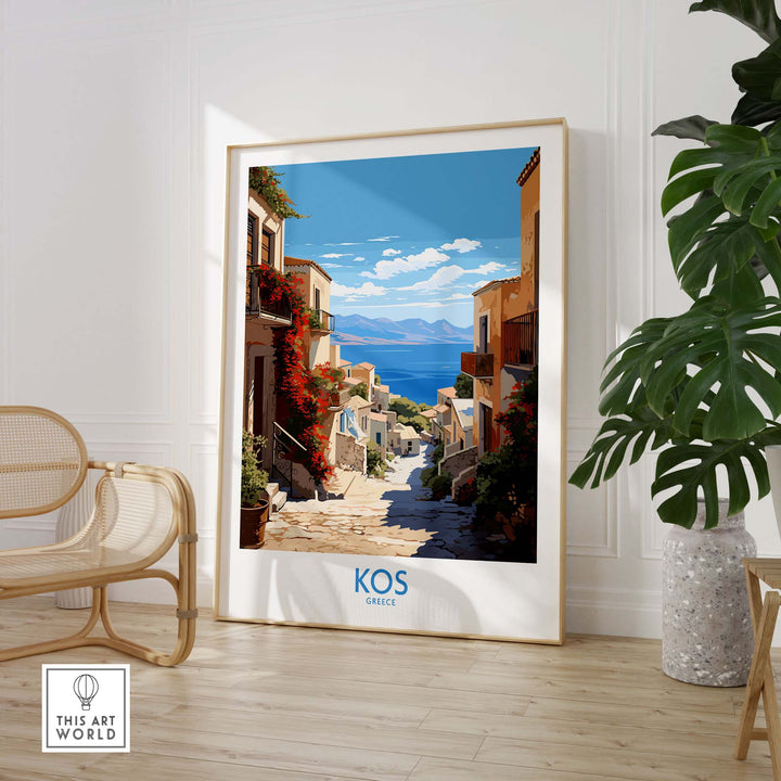 Kos Greece Travel Poster