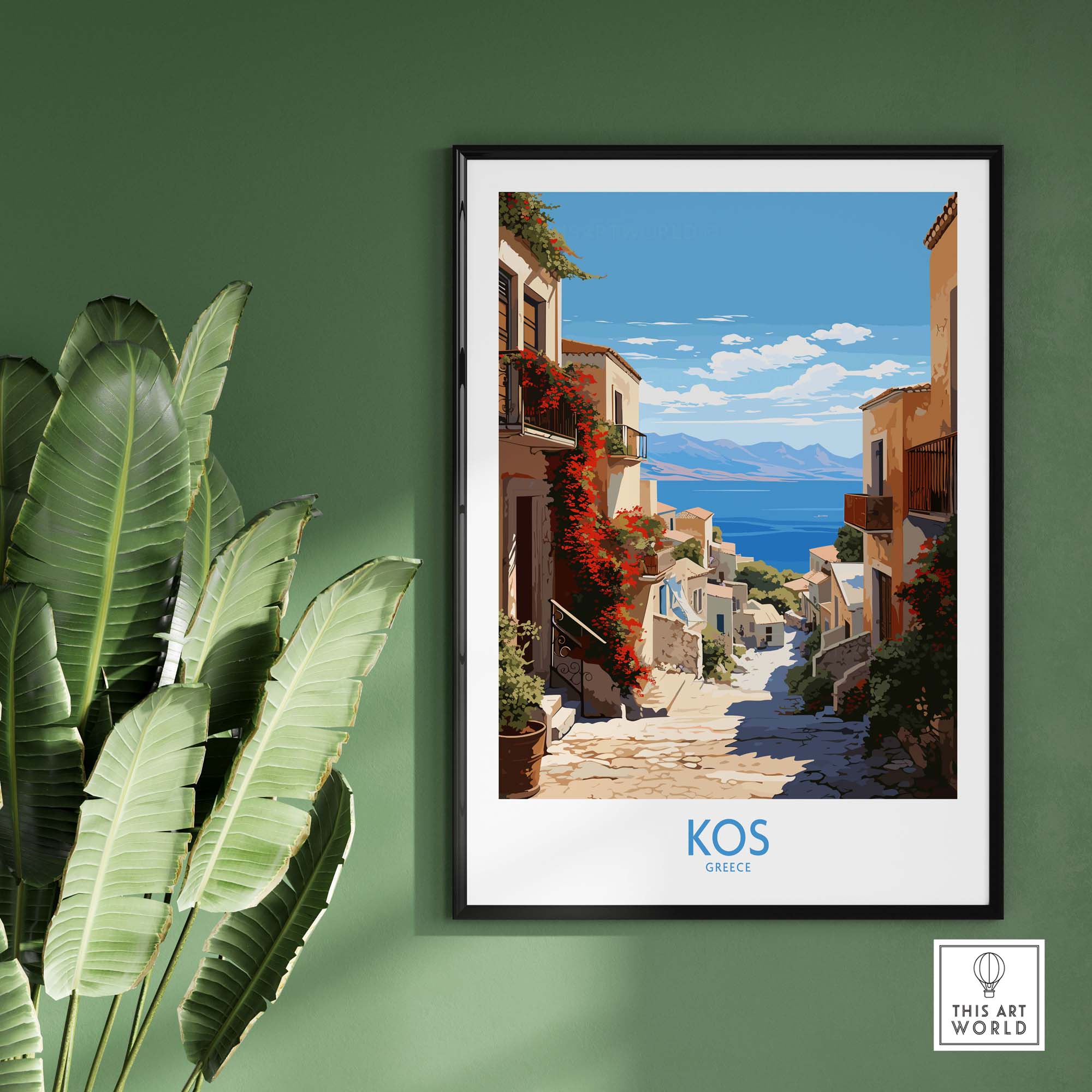 Kos Greece Travel Poster