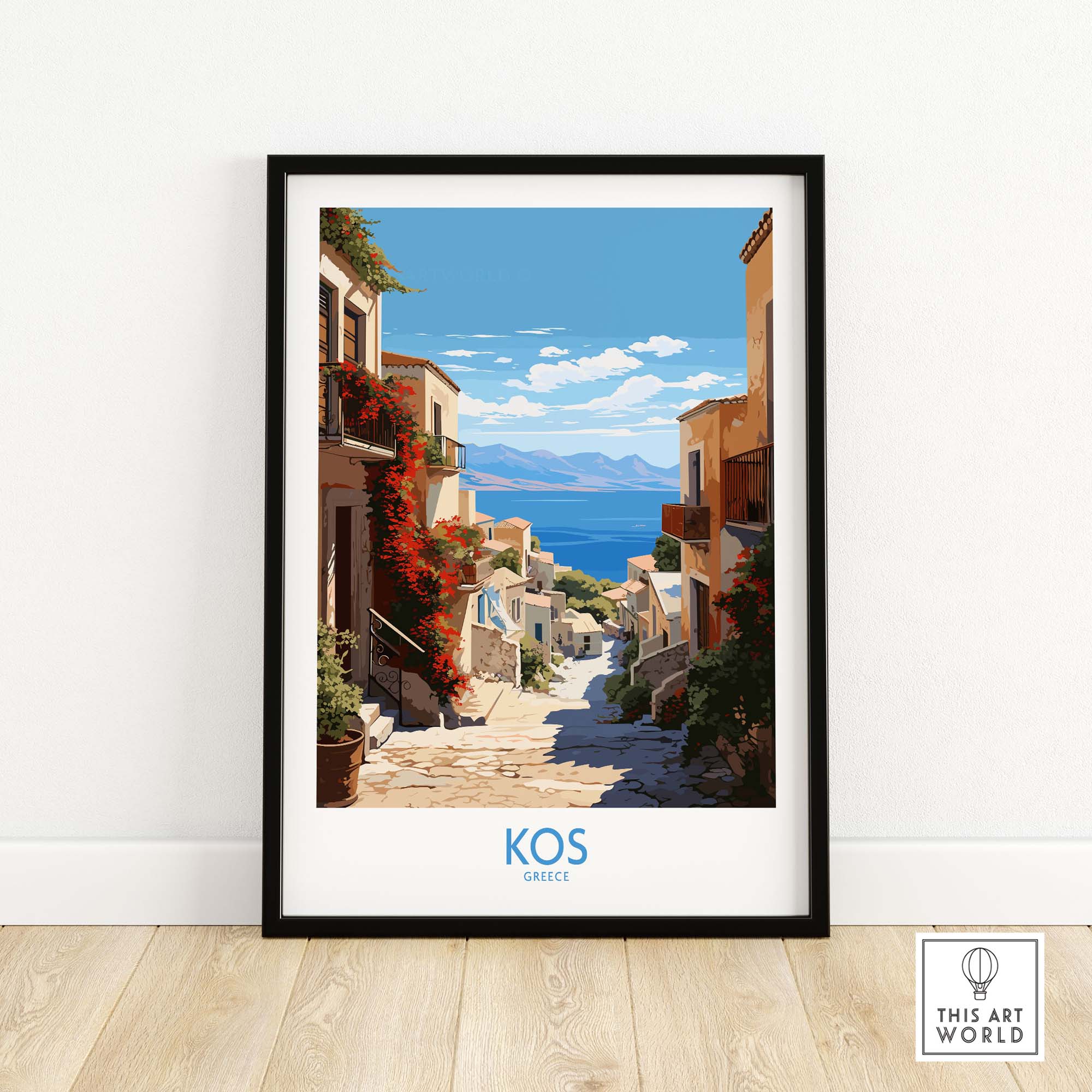 Kos Greece Travel Poster