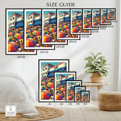 Kumasi Ghana Market Travel Poster — wall art poster size guide thisartworld