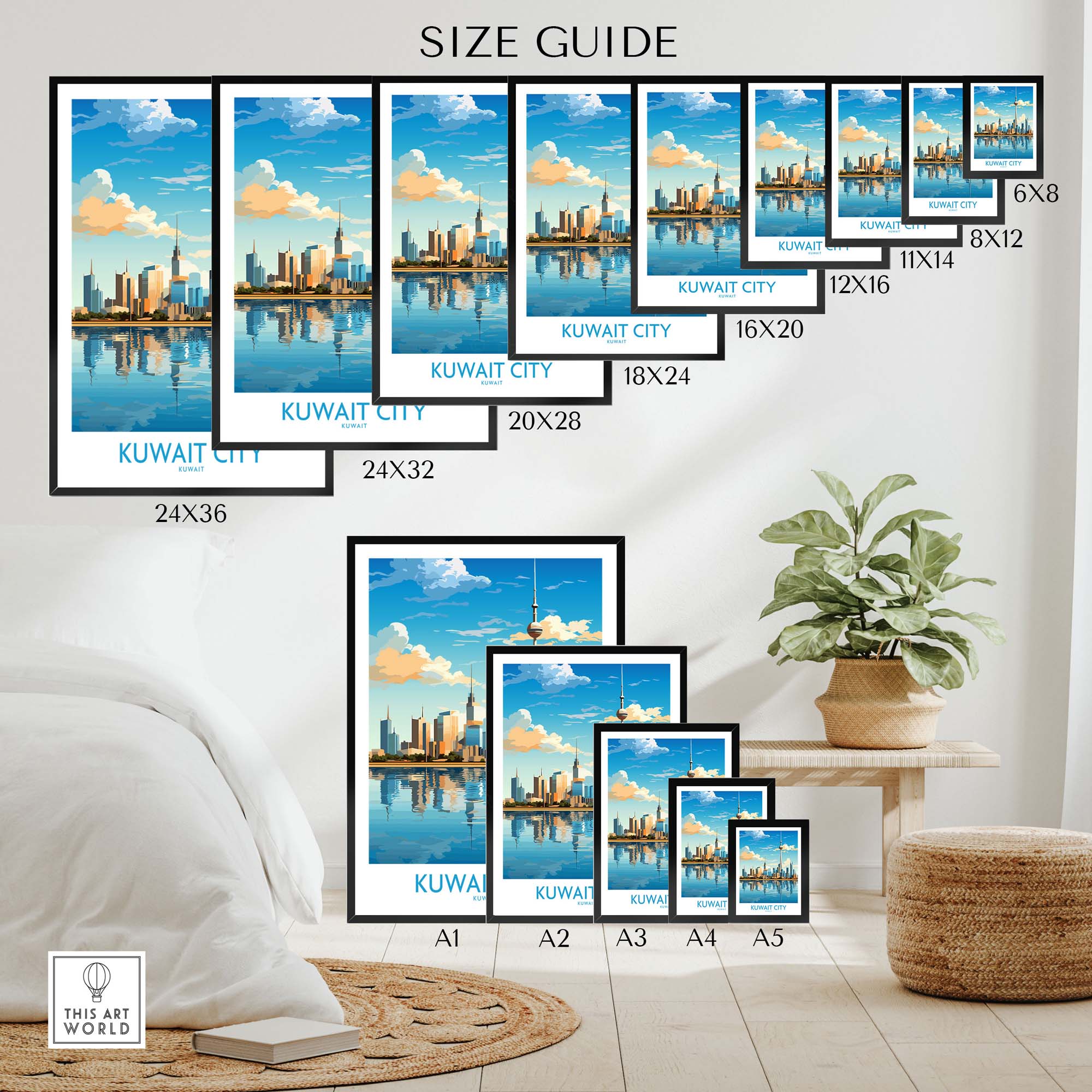 Kuwait City Print