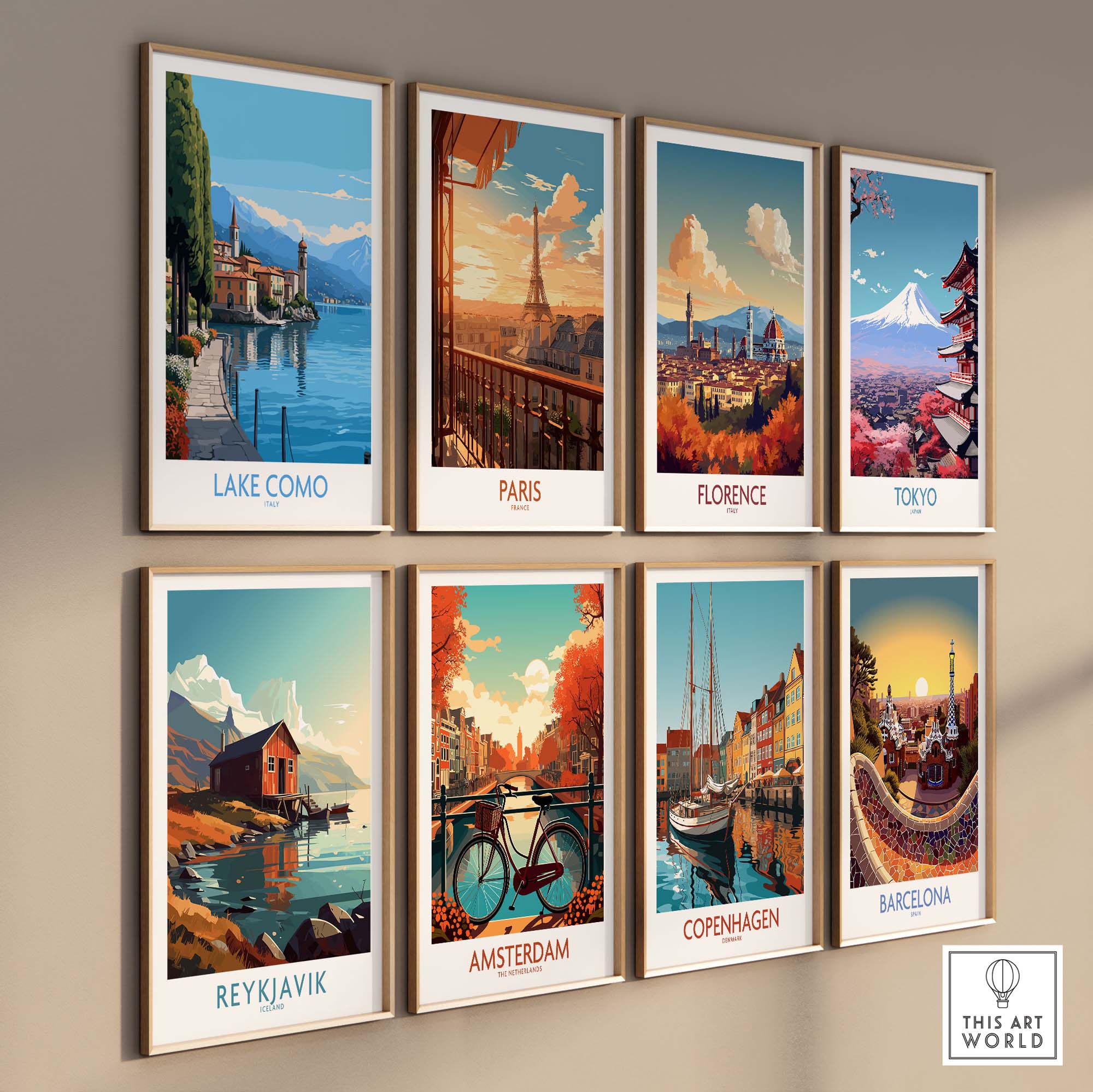 Lake Como Poster | Modern
