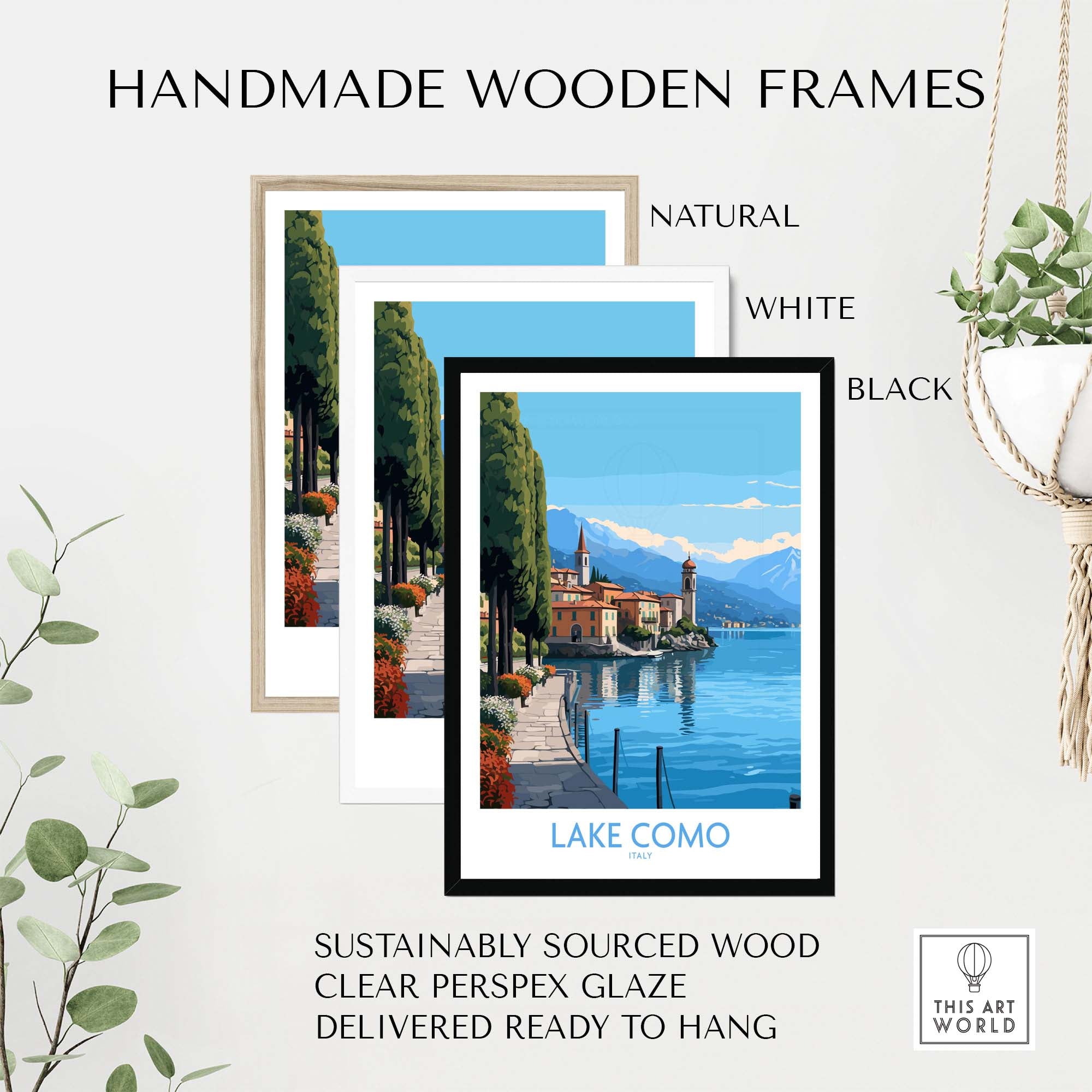 Lake Como Poster | Modern