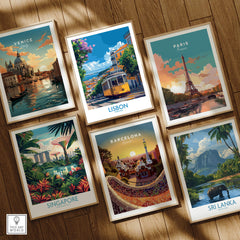 Lisbon Portugal Yellow Tram 28 Art Print | Alfama Hills Wall Decor featured among travel-themed art prints.