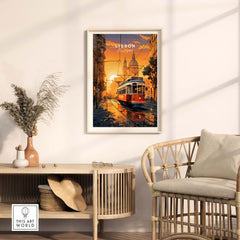Lisbon Poster at Sunset