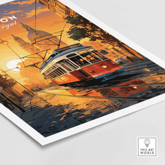 Lisbon Poster at Sunset