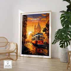 Lisbon Poster at Sunset