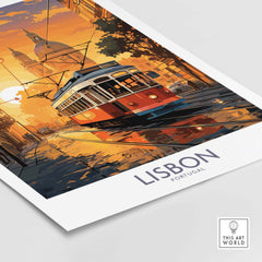 Lisbon Poster at Sunset Modern
