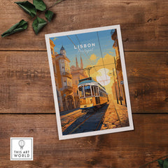 Lisbon Print with Tram