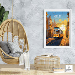Lisbon Print with Tram