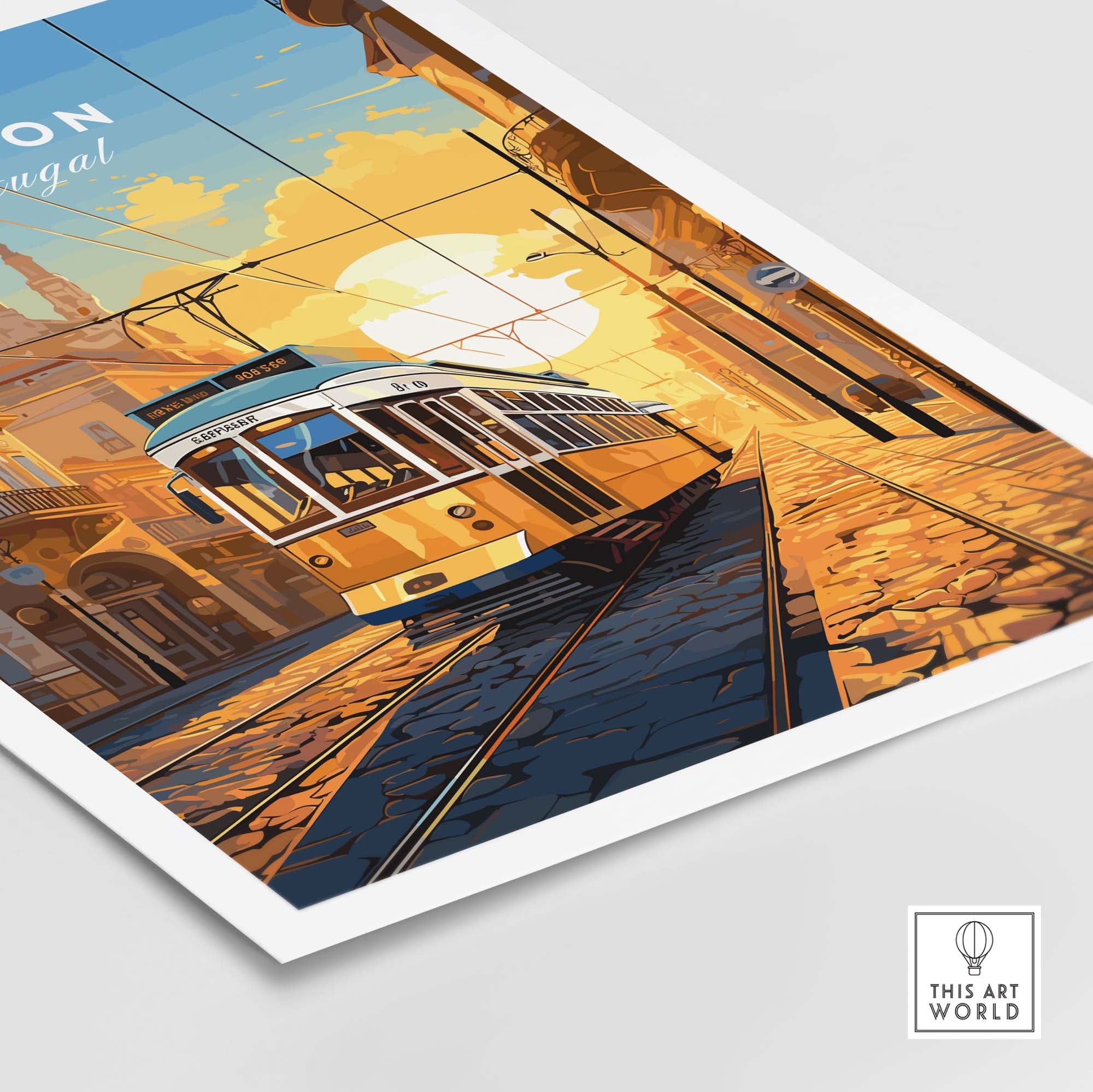 Lisbon Print with Tram
