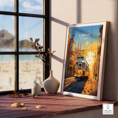 Lisbon Print with Tram