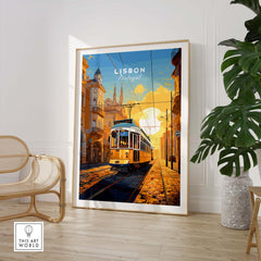 Lisbon Print with Tram