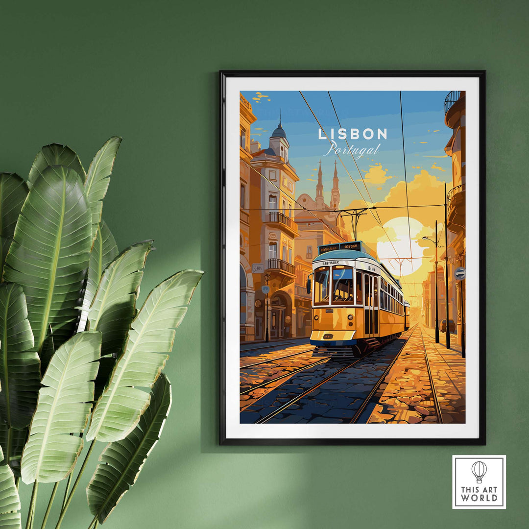 Lisbon Print with Tram