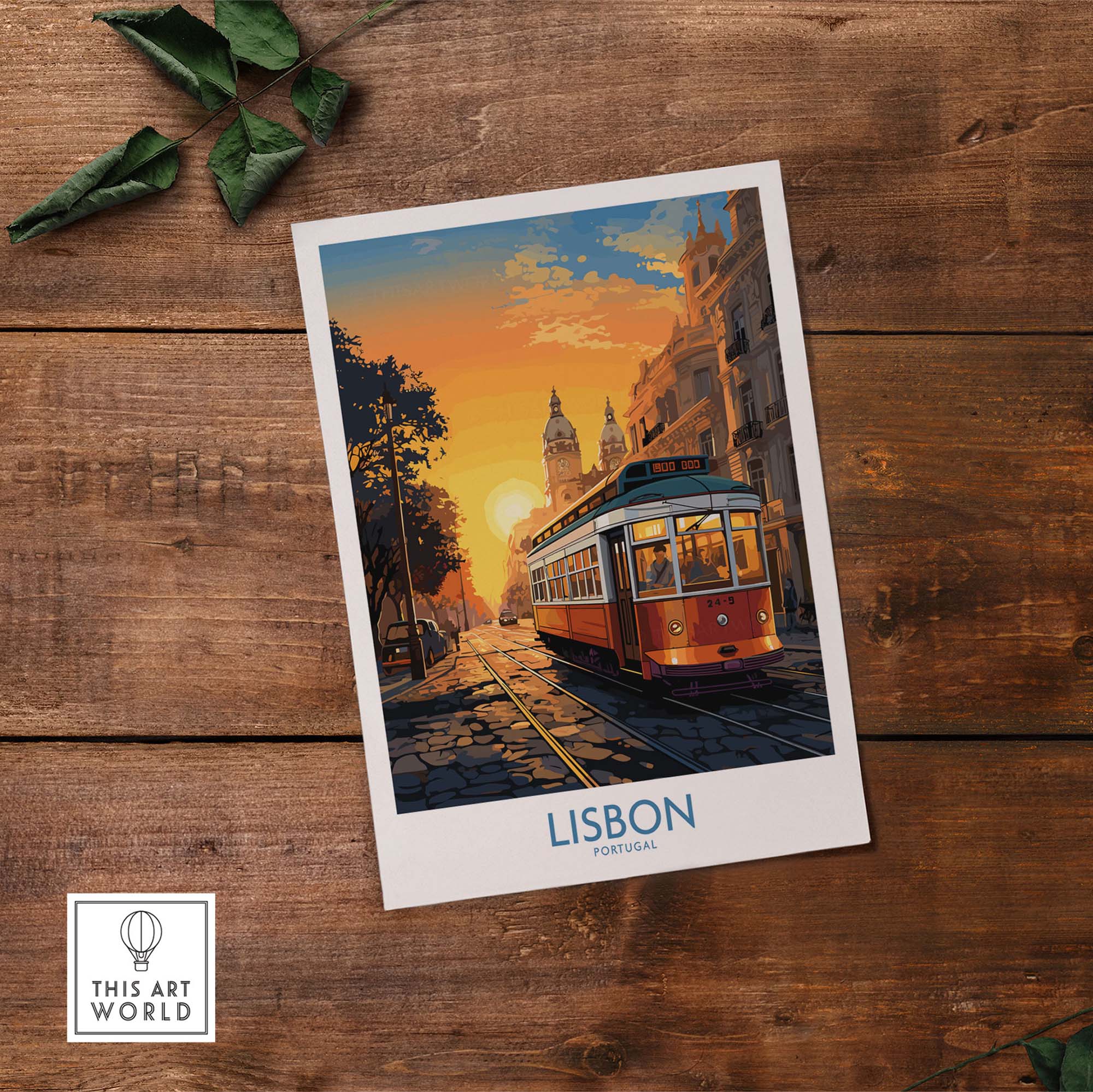 Lisbon Wall Art at Sunset