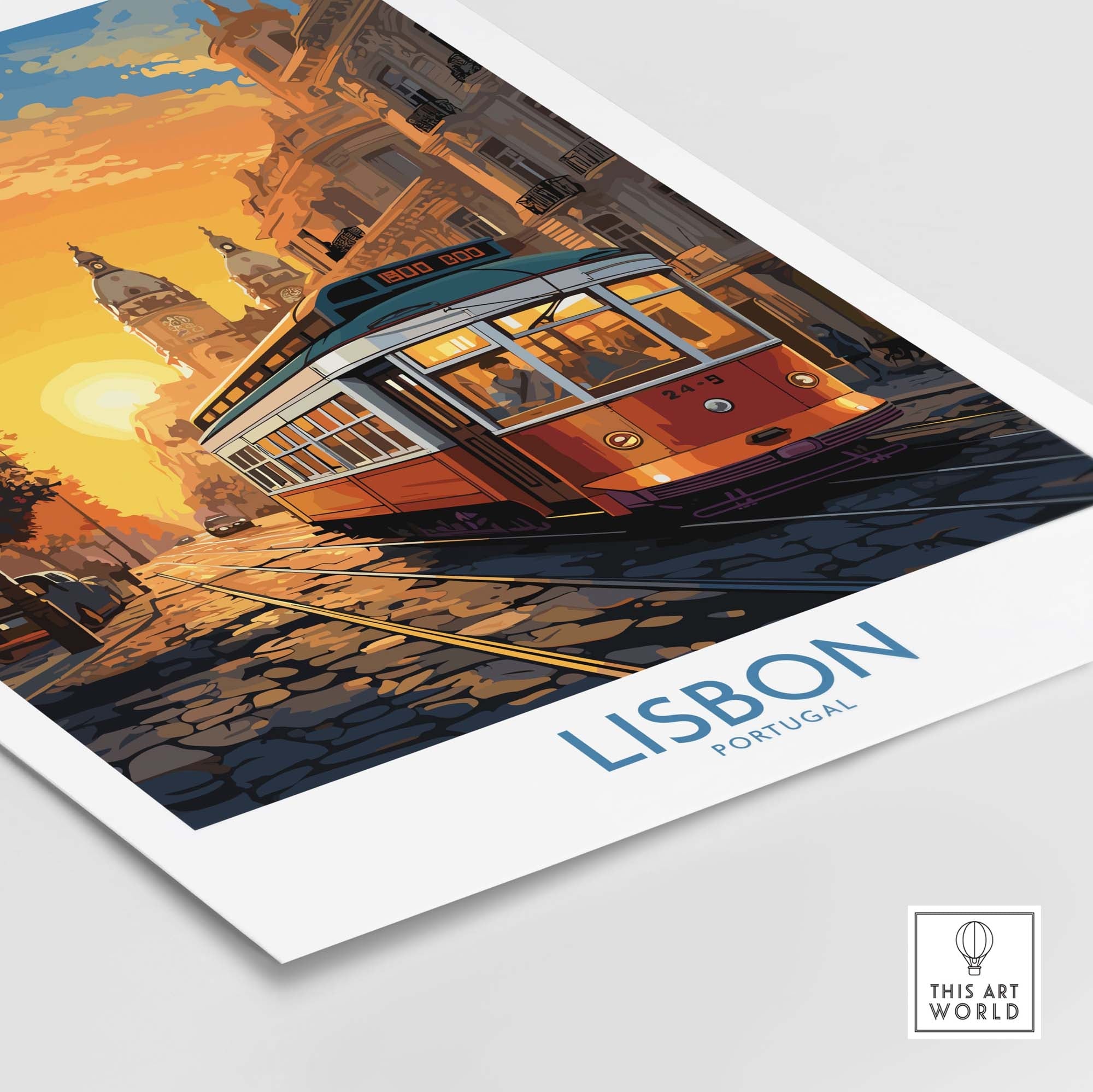 Lisbon Wall Art at Sunset