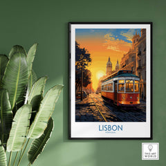 Lisbon Wall Art at Sunset