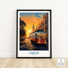 Lisbon Wall Art at Sunset