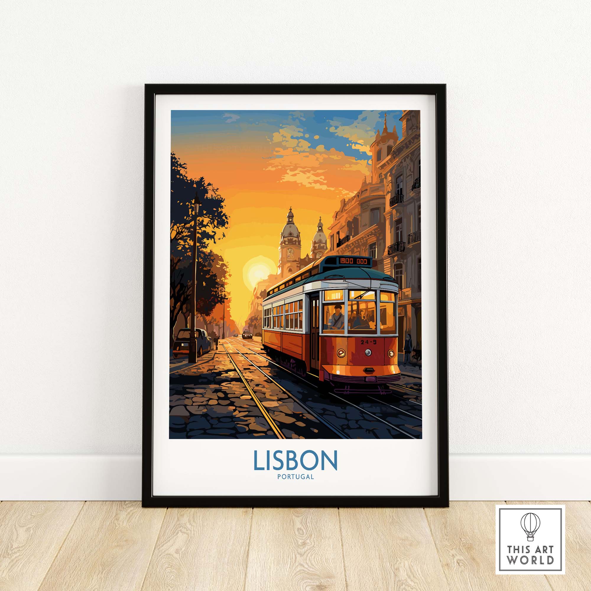 Lisbon Wall Art at Sunset
