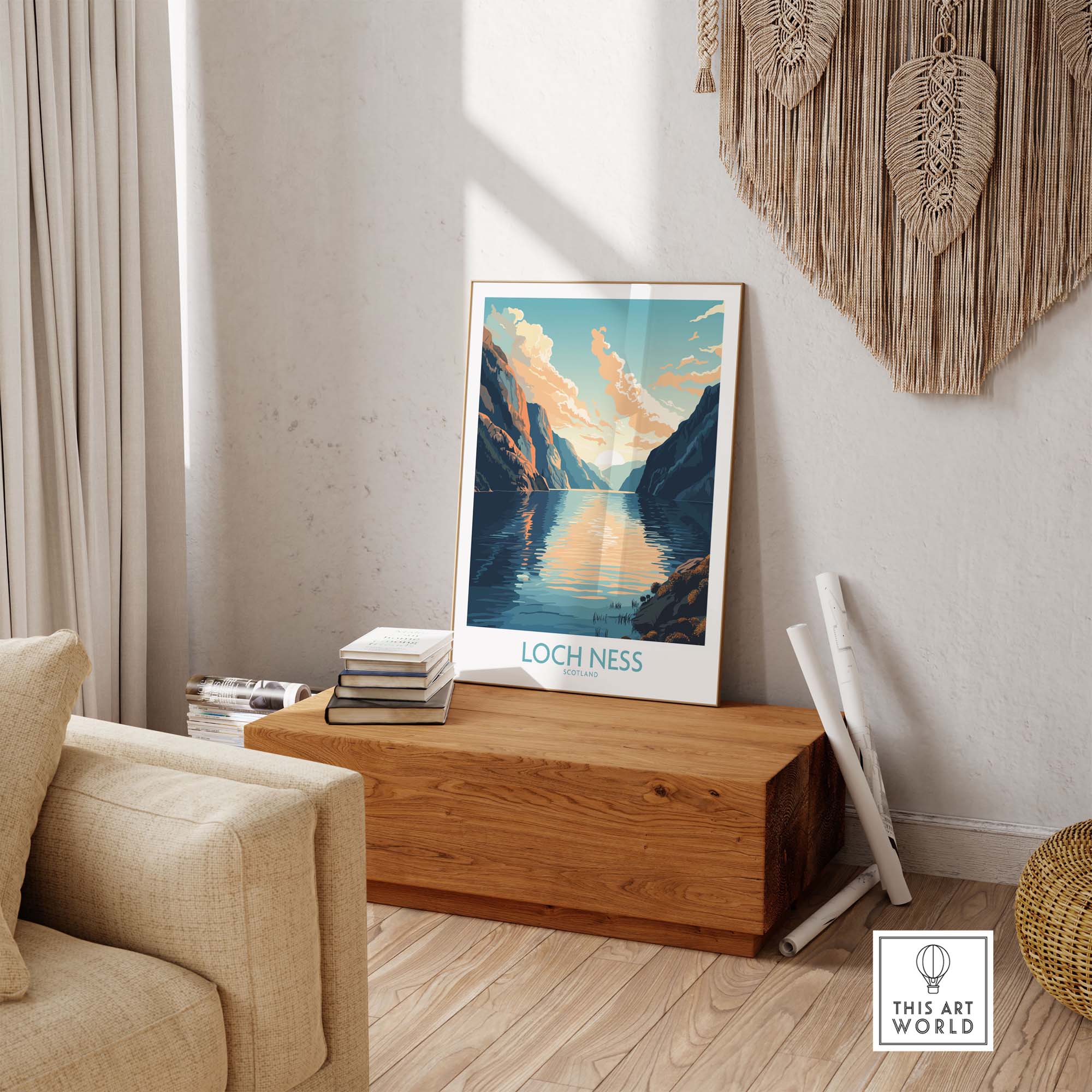Loch Ness Print Modern