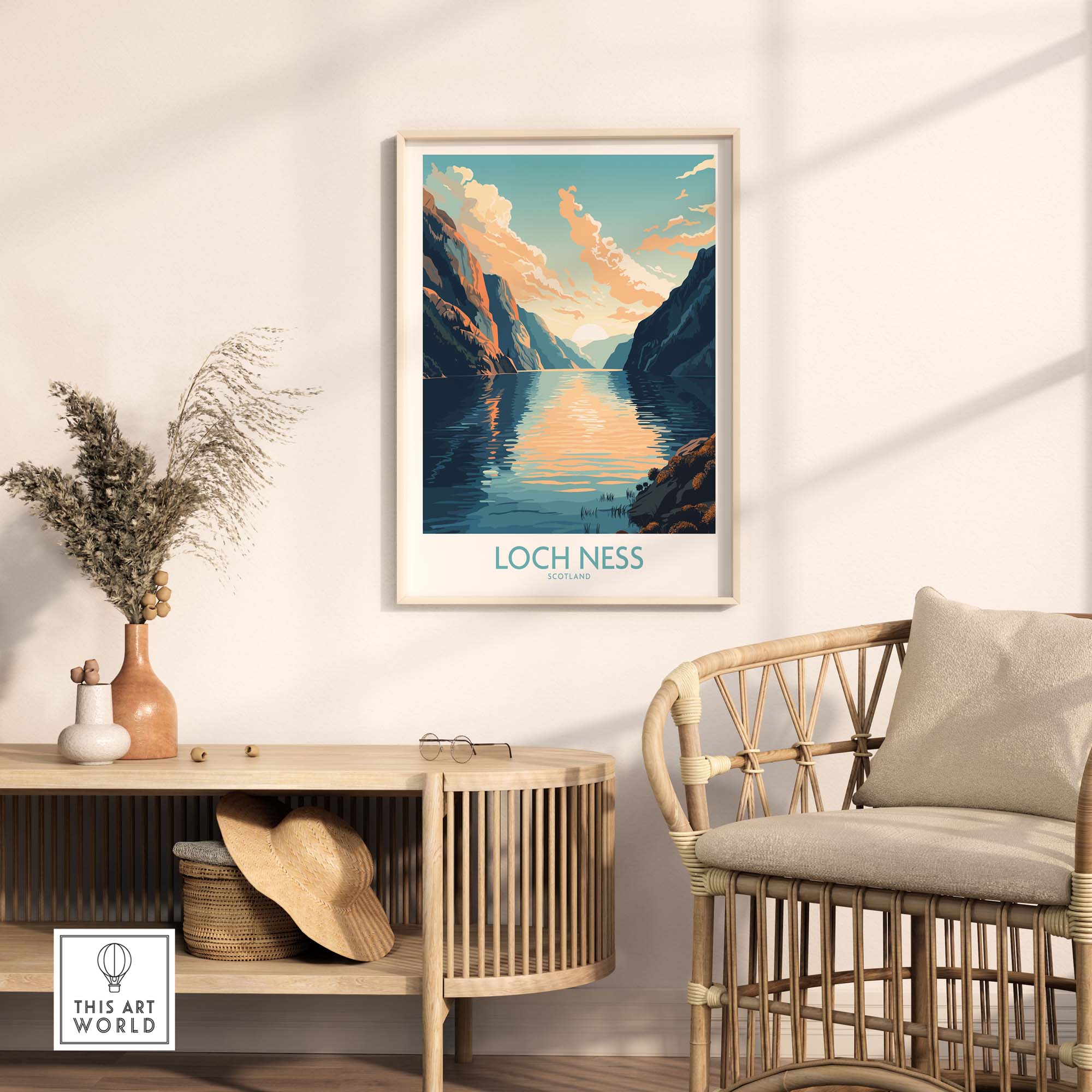 Loch Ness Print Modern