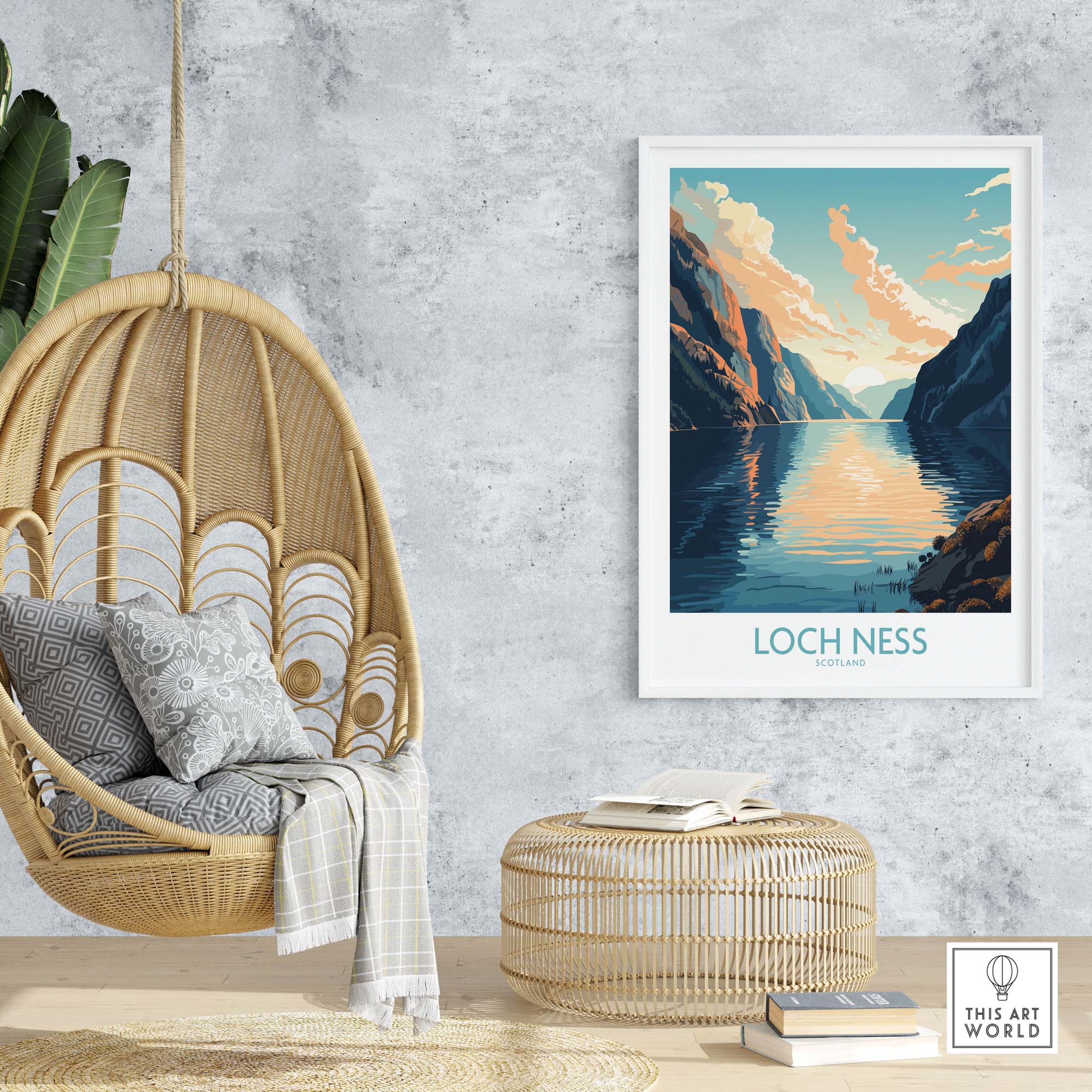 Loch Ness Print Modern
