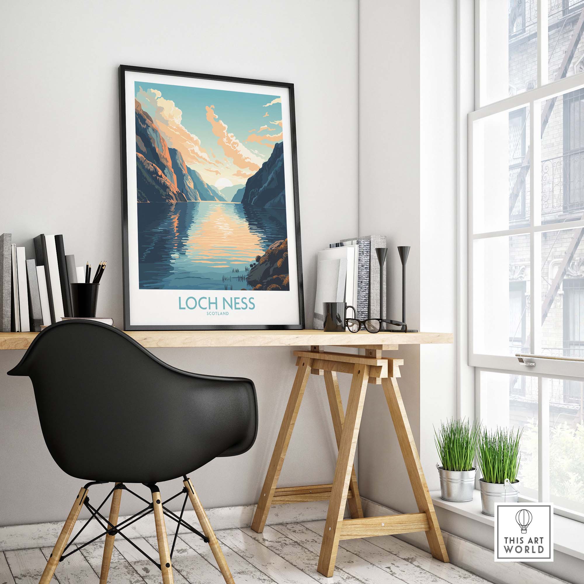 Loch Ness Print Modern