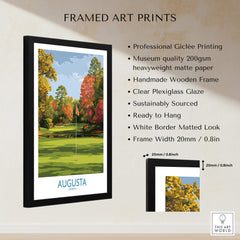 Augusta National Golf Print - Georgia Wall Art framed art print showcasing golf's iconic landscape.
