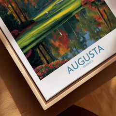 Augusta The Masters Golf Wall Art Print featuring lush greens and vibrant colors of Augusta, Georgia.