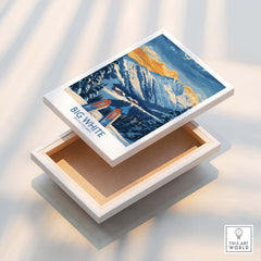Big White Wall Art Print -  British Columbia displayed on a box showcasing the stunning Canadian landscape.