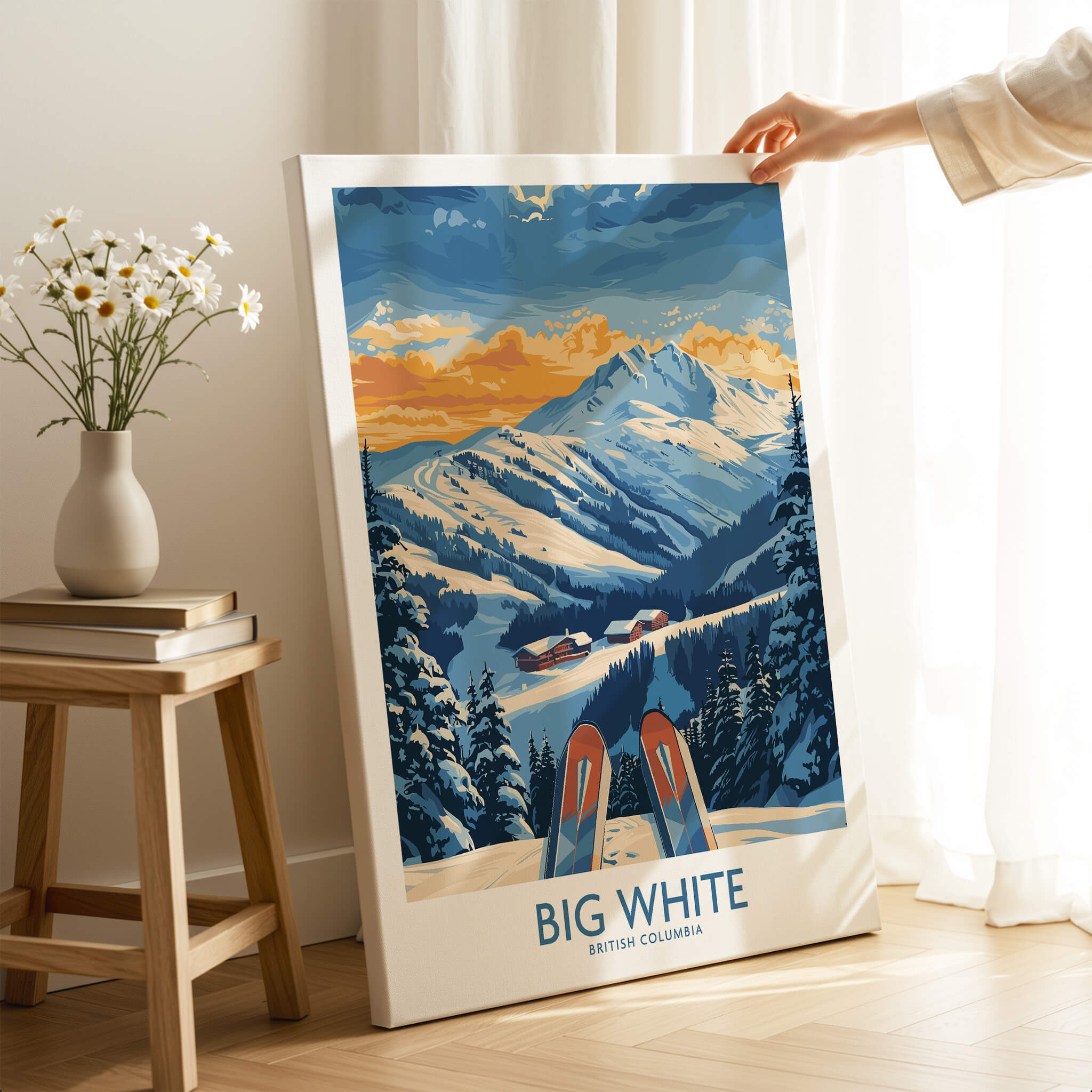 Big White Wall Art Print -  British Columbia showcasing stunning ski landscape from British Columbia.