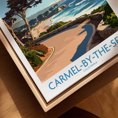 Carmel-by-the-Sea Wall Art Print featuring coastal scenery in California.