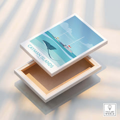 Cayman Islands Wall Art - Stingray City Poster featuring calm waters and stingrays.