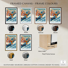 Cortina d'ampezzo Wall Art in various frames: Black, White, Natural, Brown, Gold, Silver.