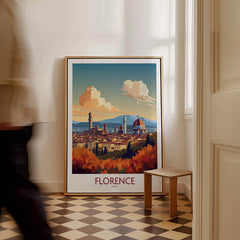 Florence Italy Wall Art | Modern Style showcasing the Cathedral of Santa Maria del Fiore in a stylish decor setting.
