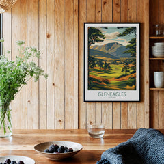 Gleneagles Scotland Wall Art showcasing the stunning landscape of Gleneagles, perfect for golf lovers.