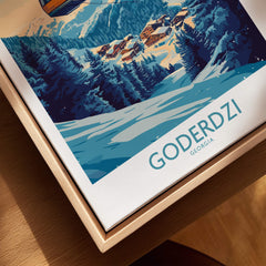 Goderdzi Poster Georgia showcasing stunning winter scenes of the ski resort in Georgia.
