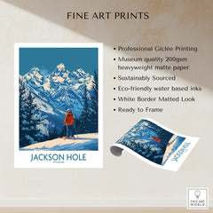 Jackson Hole Wall Art - Wyoming showcasing professional Giclée printing and stunning mountain landscape.