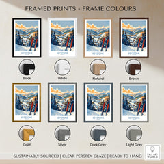 Keystone Wall Art Poster - Colorado Ski Print options in various frame colors including black, white, natural, and brown.