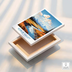 Kobuk Valley National Park canvas print with colorful landscape, floating frame detail