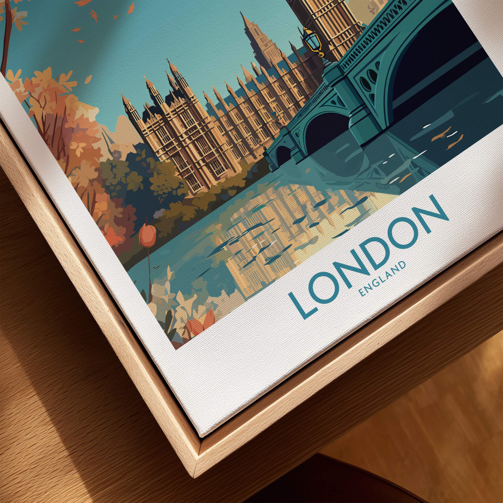 London Big Ben Wall Art | Modern Style showcasing vibrant colors and iconic architecture of London.