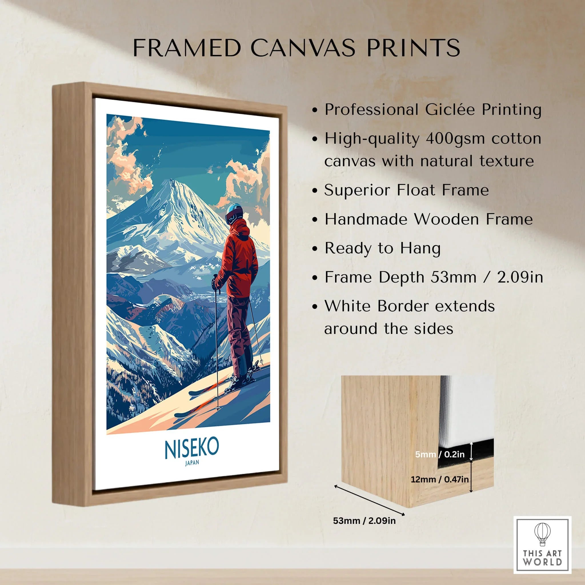 Niseko Ski Poster - Wall Art Print Japan – This Art World