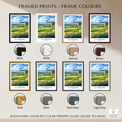 St Andrews Scotland Links Course Wall Art - Historic Golf Destination framed print options in various colors.
