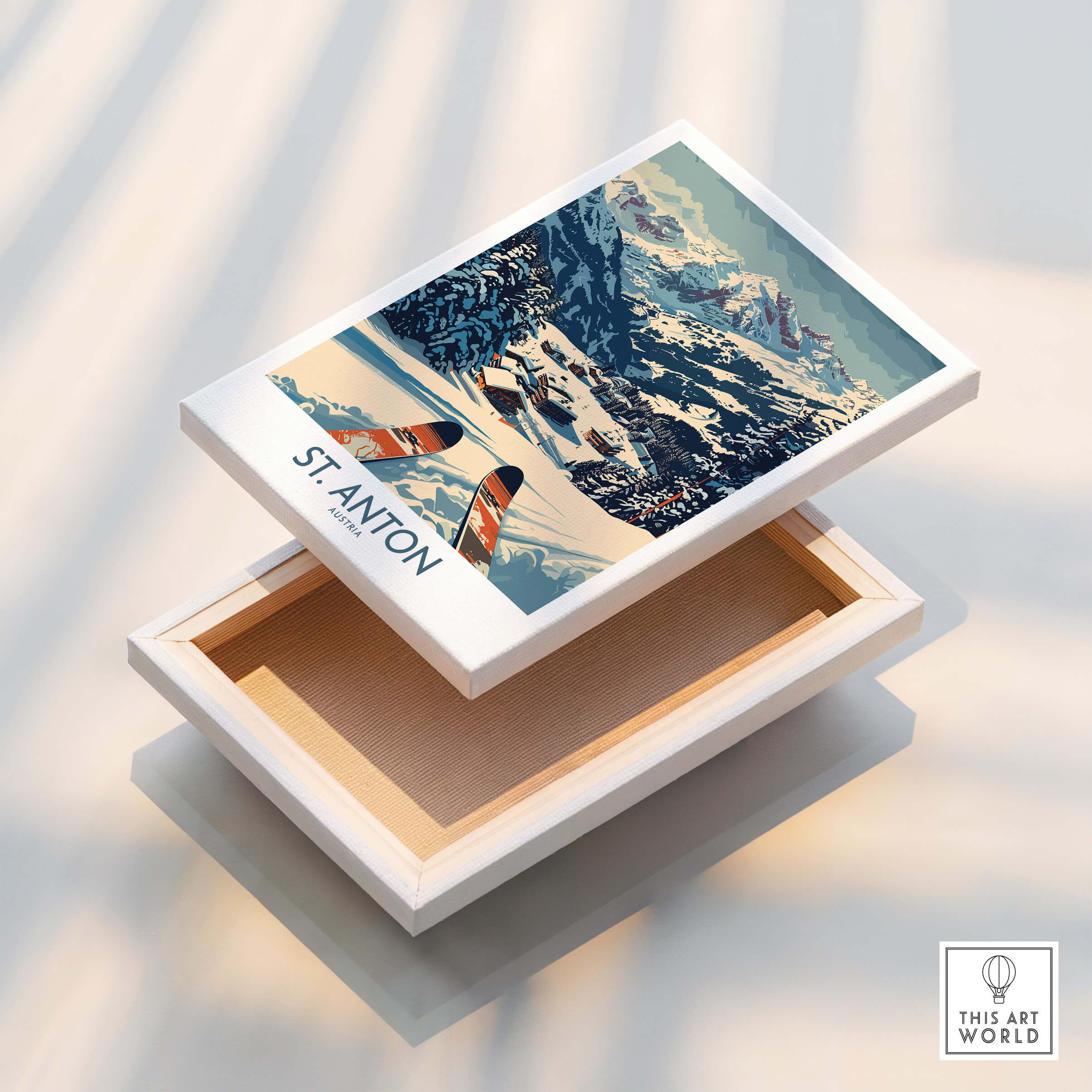 St. Anton Ski Poster - Elegant Wall Art – This Art World