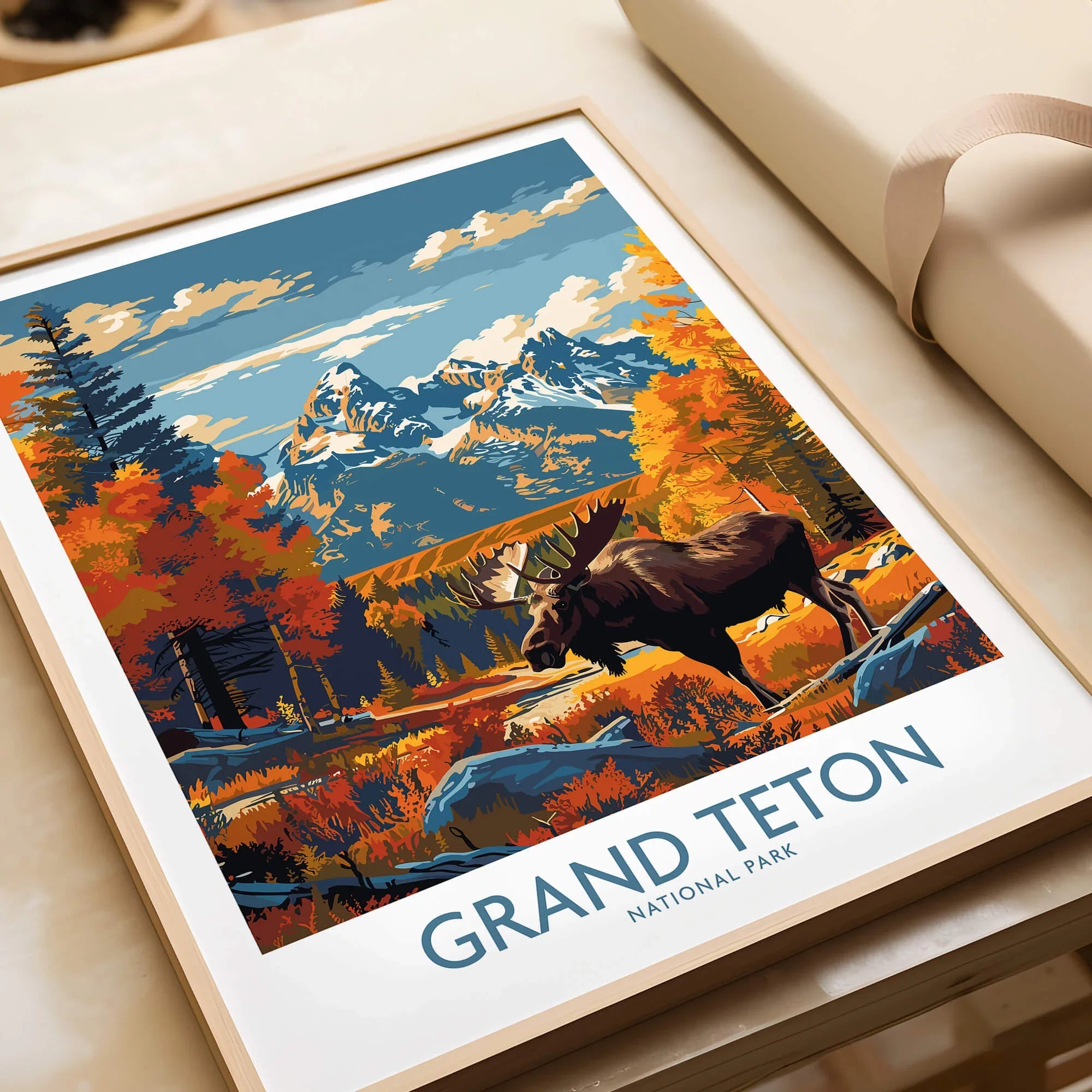 Grand Teton Wall Art - National Park Poster – This Art World